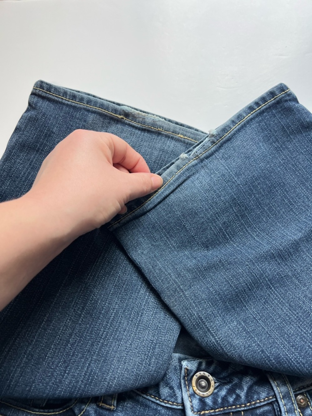 Silver Jeans Low Rise Flare Denim Blue Jeans Women's Size 28/33 Y2K Western Boho - Picture 5 of 12